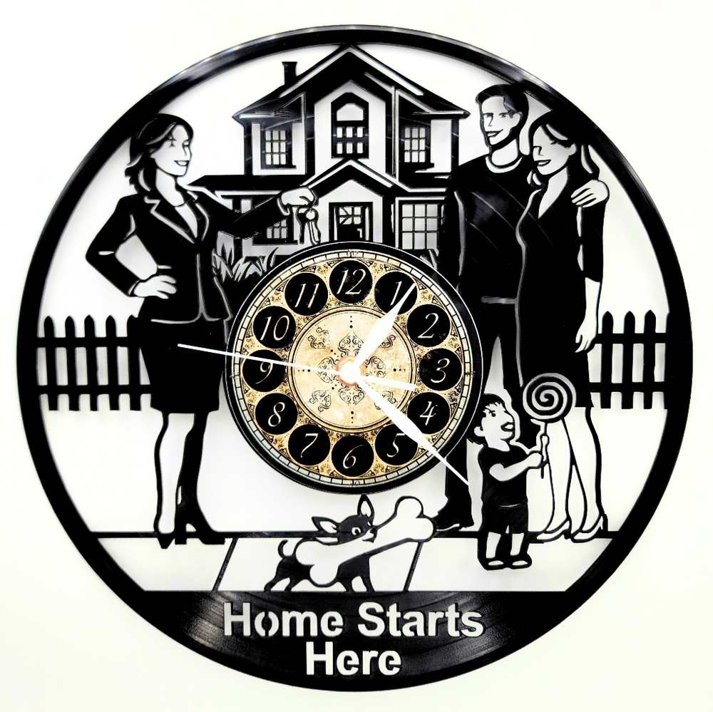 REALTOR Vinyl Record Clock     Amazing Home Warming Gift